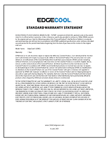 EdgeCool Standard Warranty Statement 2021