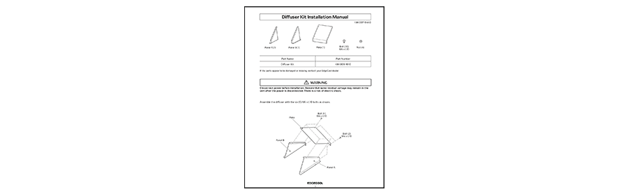 Diffuser Installation Manual